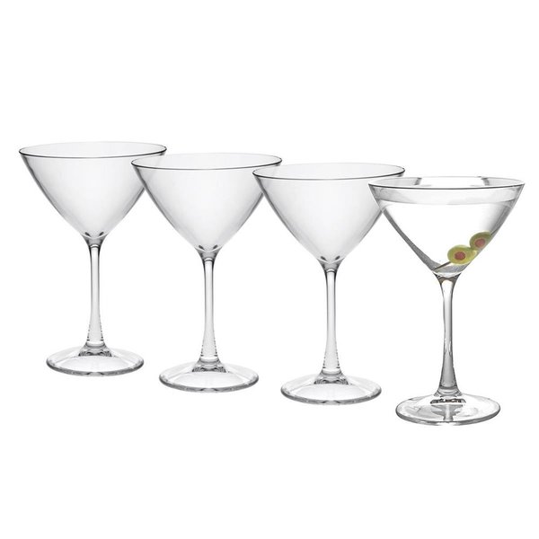 Repartir Unbreakable Tritan 9 oz Martini Glass - Set of 4 RE2607847